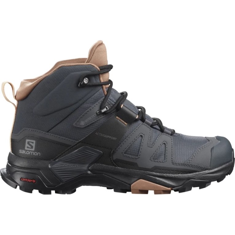 Botas Montaña Salomon X Ultra 4 Mid GTX Mujer Negros | MX SODI597